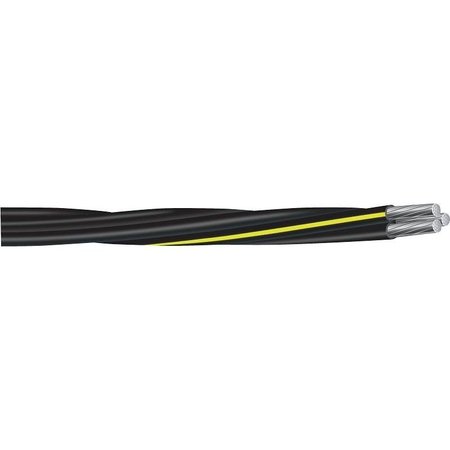 SOUTHWIRE Building Wire, 2 AWG Wire, 3 Conductor, 500 ft L, Aluminum Conductor, Polyethylene Insulation 538-4800J